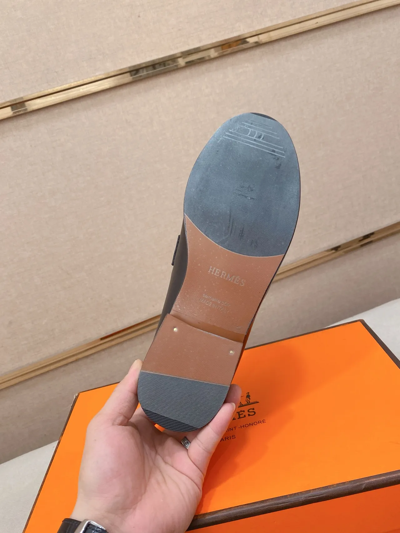 Hermès H-Loafer Black Leather Loafer