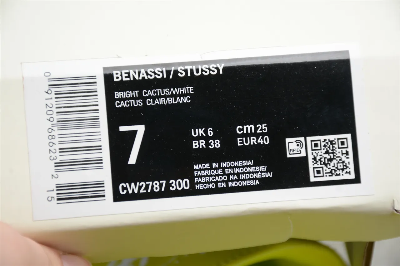 Stussy Stock Logo Lime Green Slippers