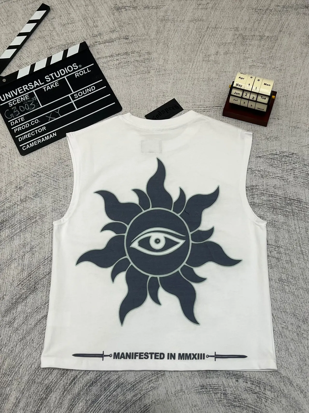 Godspeed Statue of Liberty Submerged Graphic Vest Top