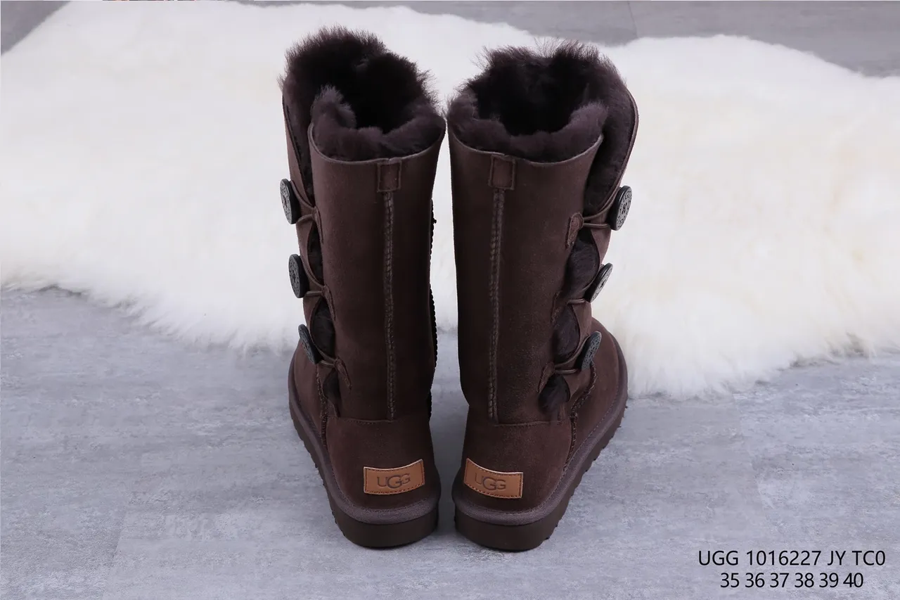UGG Classic Tall Button Chocolate Brown Knee Boots