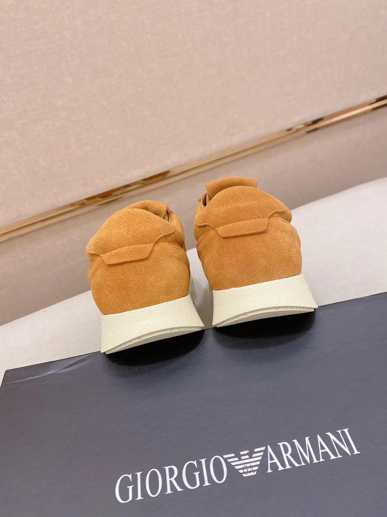 Emporio Armani Suede Low-Top Lifestyle Sneaker