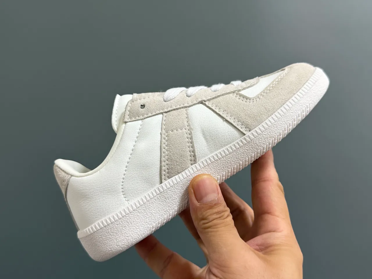 Black and White Panelled Suede Lifestyle Sneakers