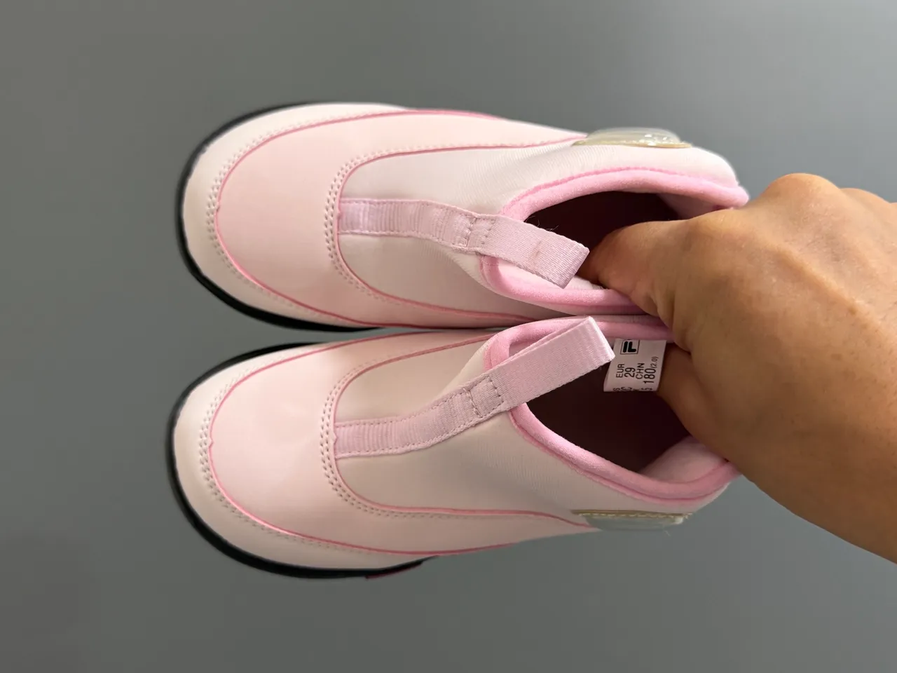 Fila Pink Black Ankle-High Insulated Snow Boots