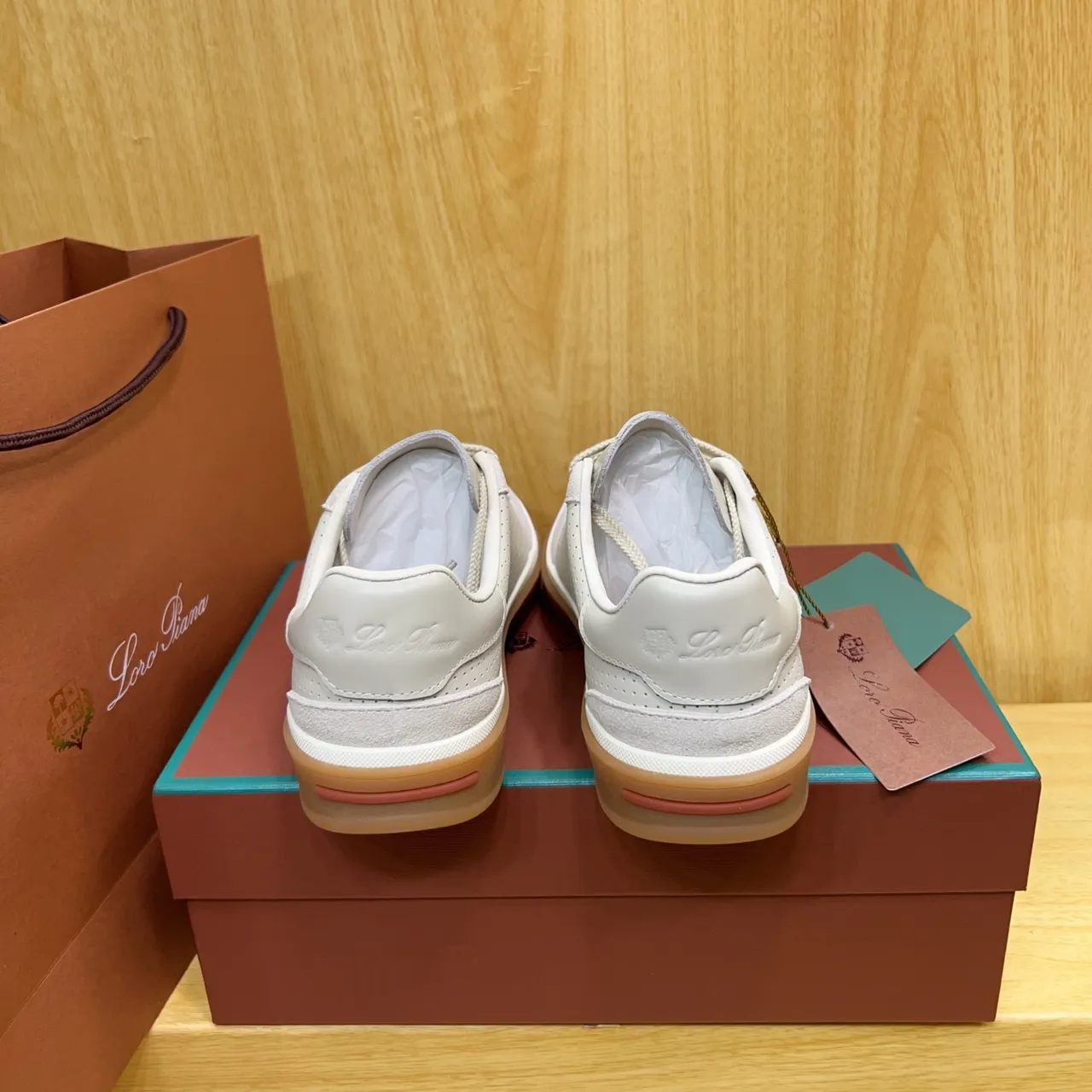 Loro Piana Perforated Suede Low-Top Lifestyle Sneaker