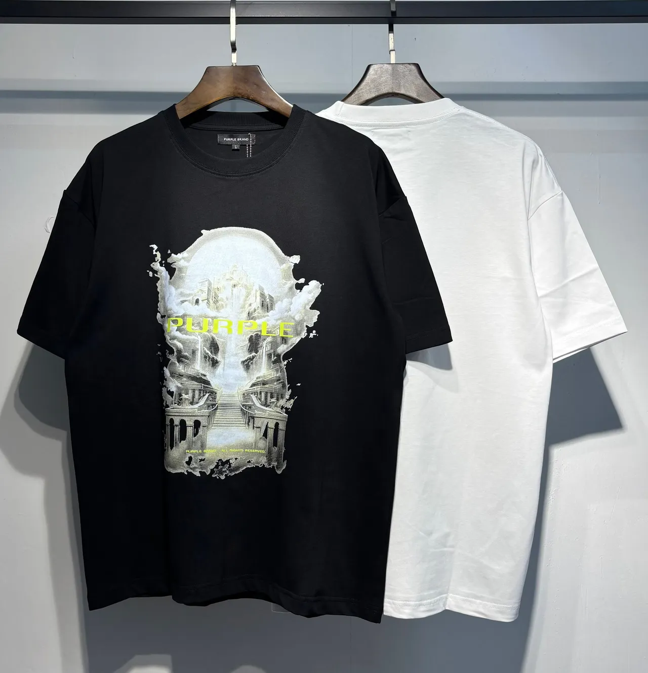 Purple Brand Graphic Print Oversized T-Shirt