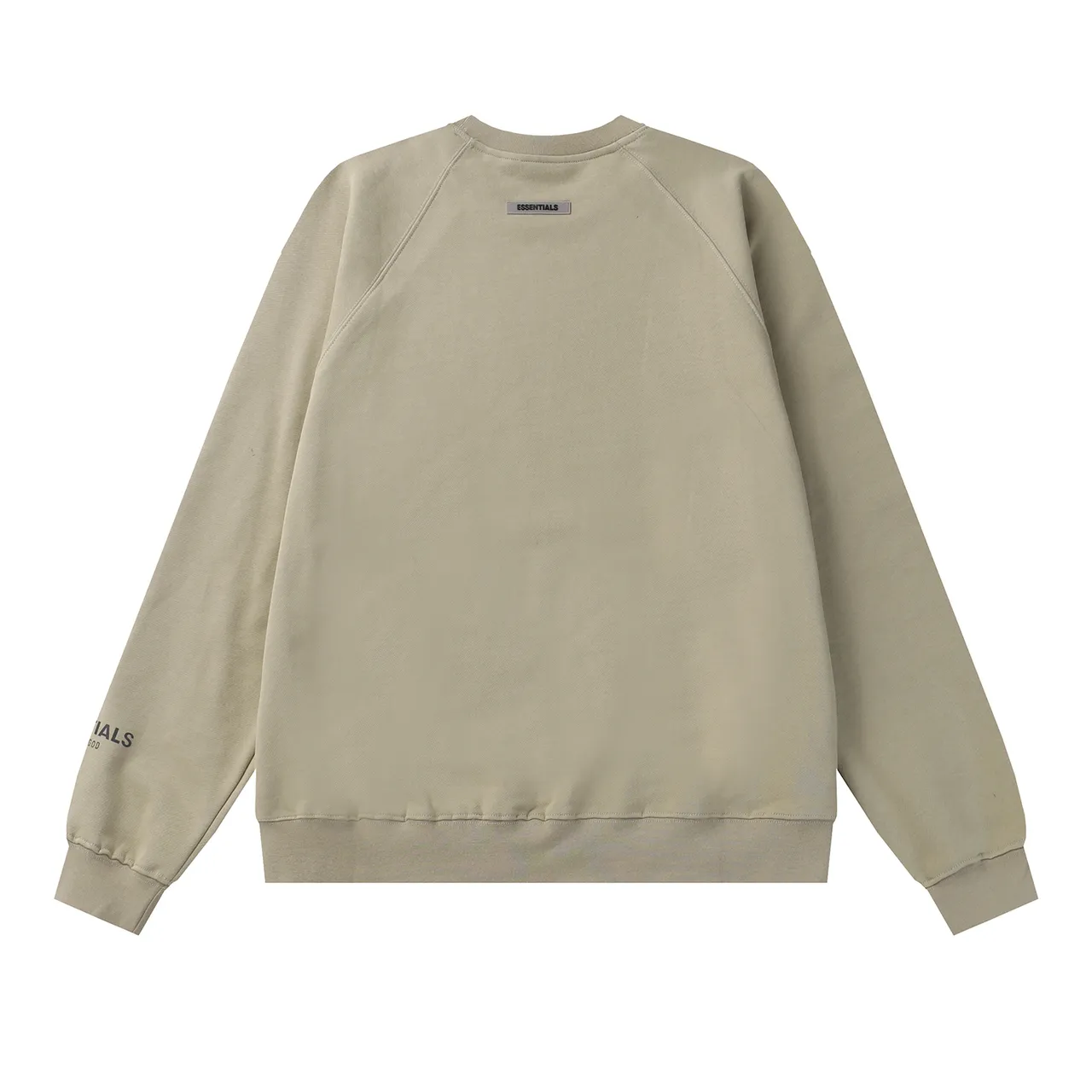 Fear of God Essentials Black Crewneck Raglan Sleeve Sweater