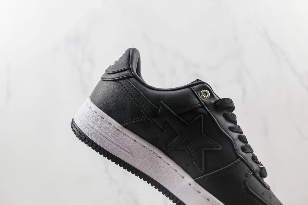 A Bathing Ape BAPE STA Black and White Lifestyle Sneakers
