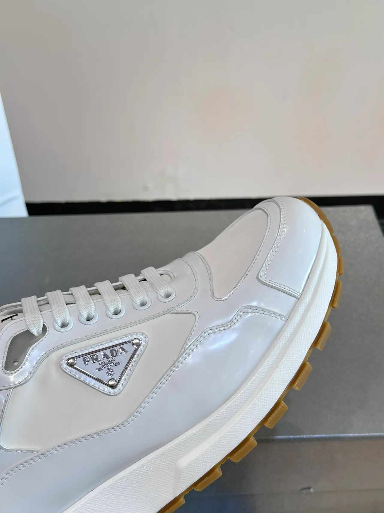 Prada Cloudbust White Panelled Chunky Sneakers