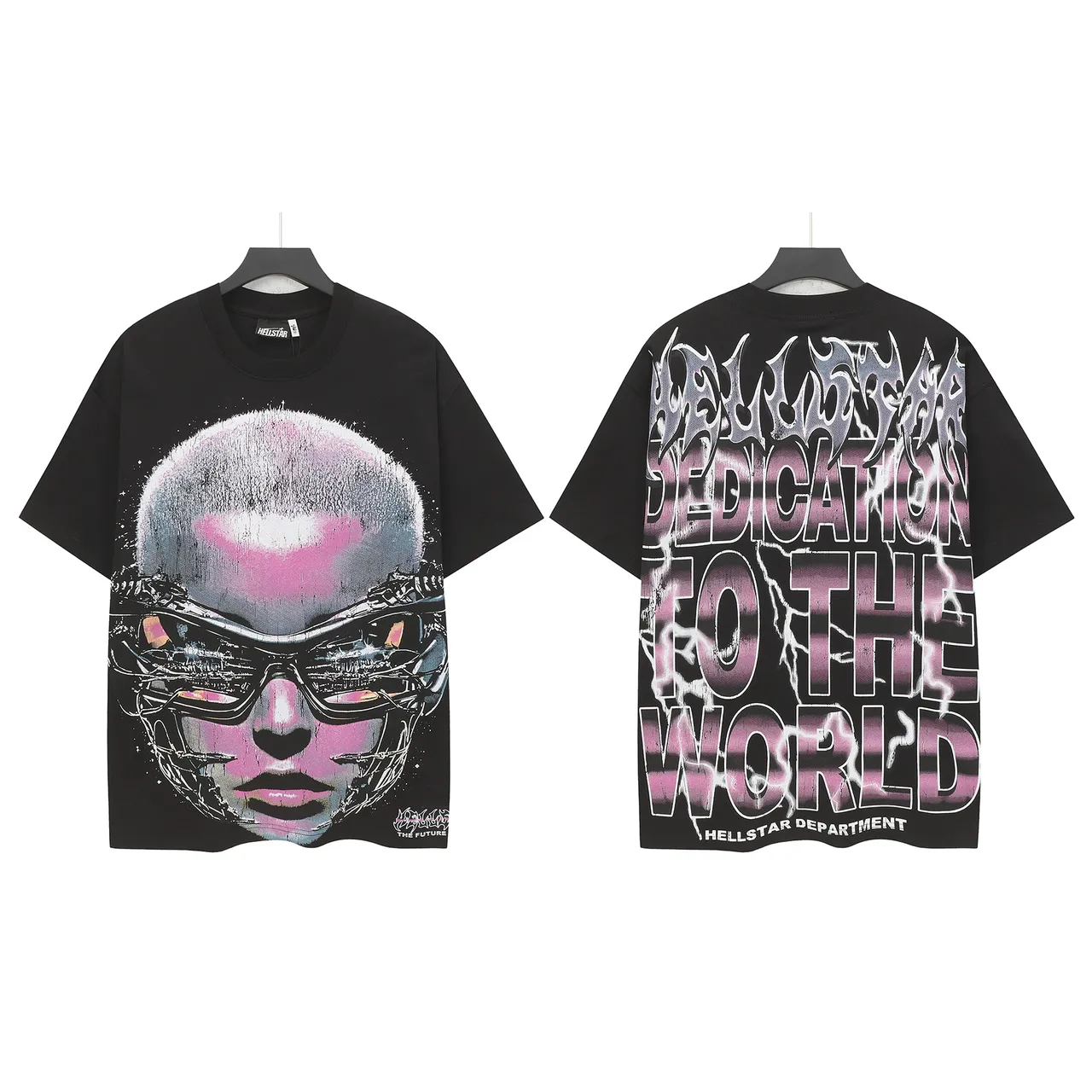 Hellstar Department Cyberpunk Graphic Oversized T-Shirt