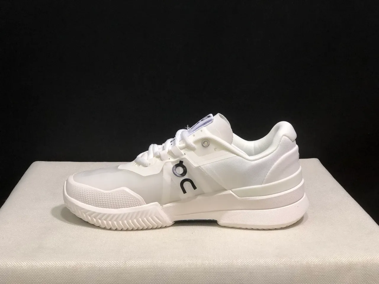 On THE ROGER Pro2 White Sky Blue Running Shoes