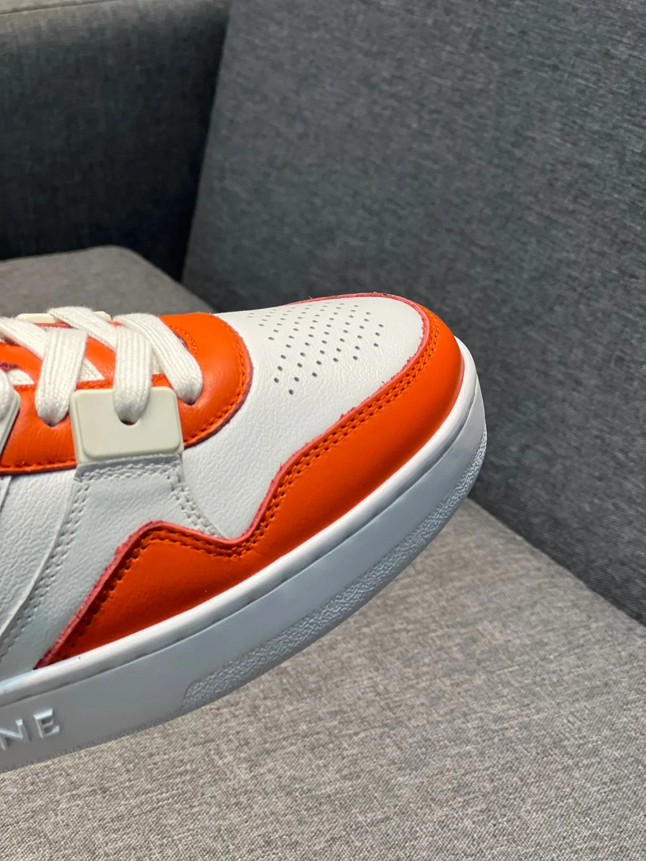 Celine CT-01 White and Orange Panelled Lifestyle Sneakers