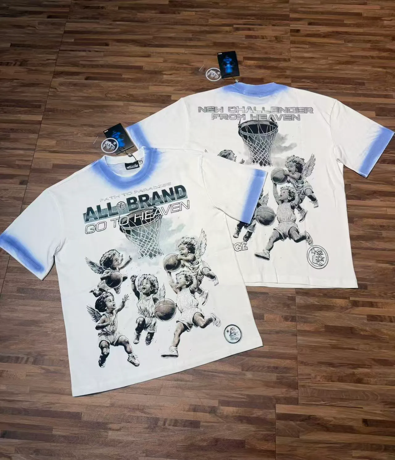 Hellstar Graphic Dip-Dye Sleeve T-Shirt