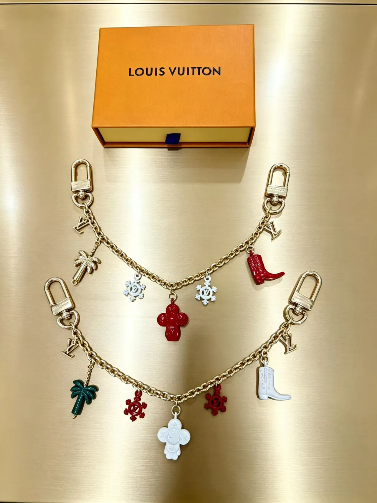 Louis Vuitton Multi-Charm Enamel Charm Bracelet