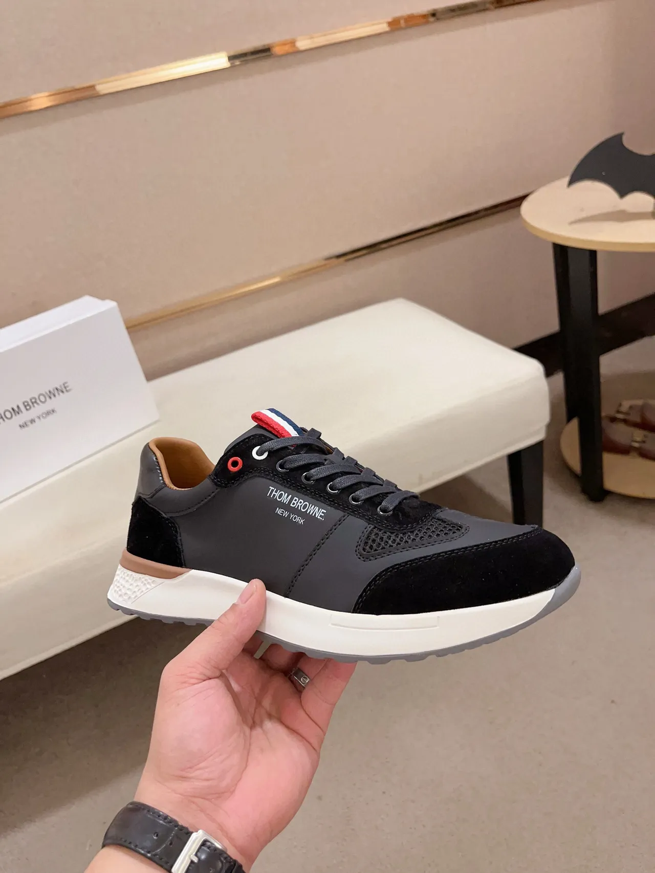 Thom Browne Black and White Lifestyle Sneaker
