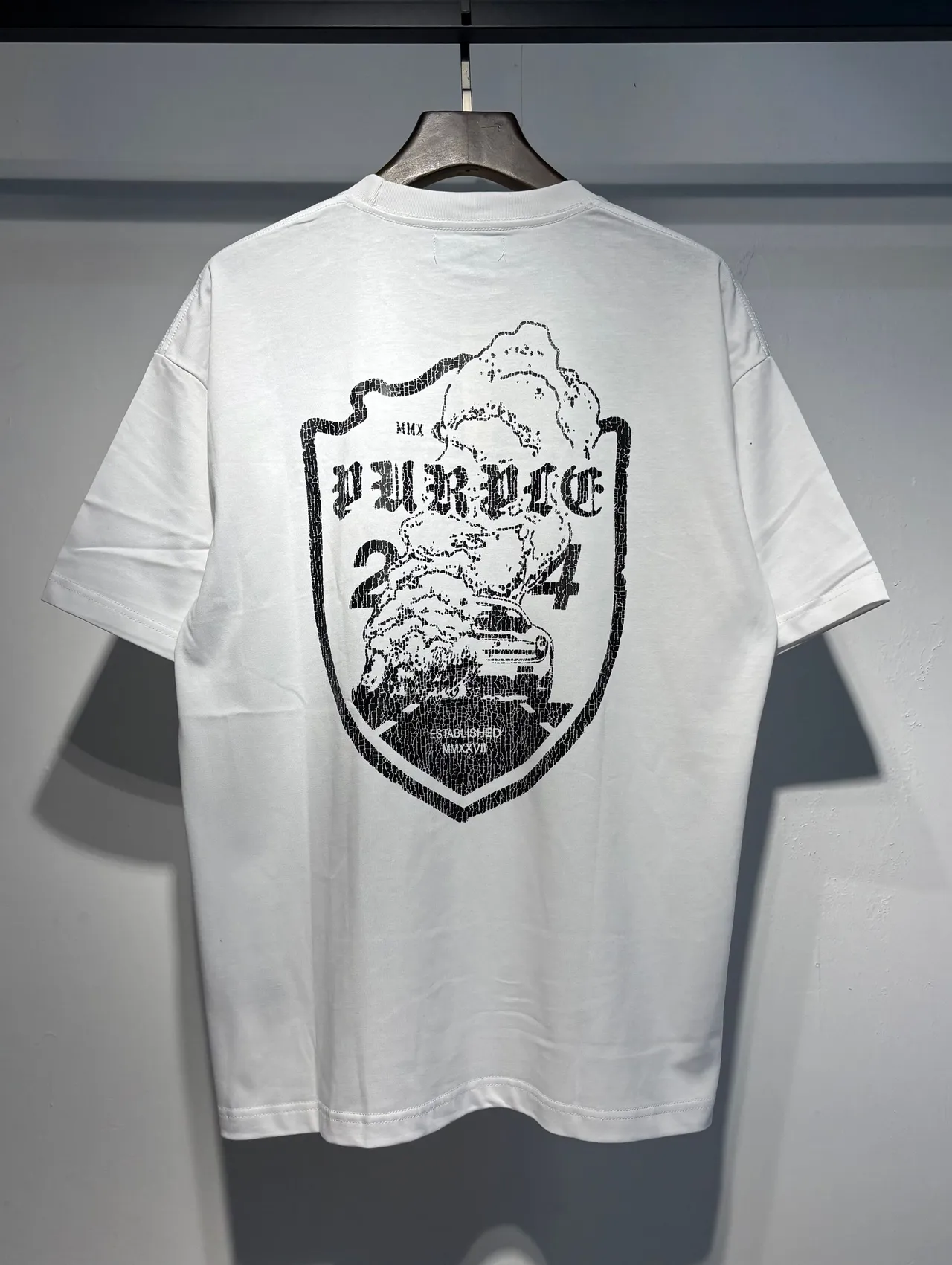 Purple Brand Oversized Graphic Print T-Shirt