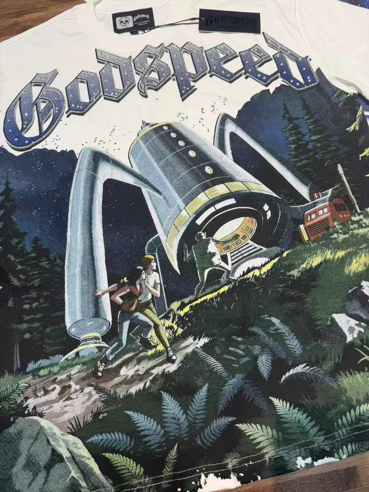 Godspeed Graphic-Print Oversized T-Shirt