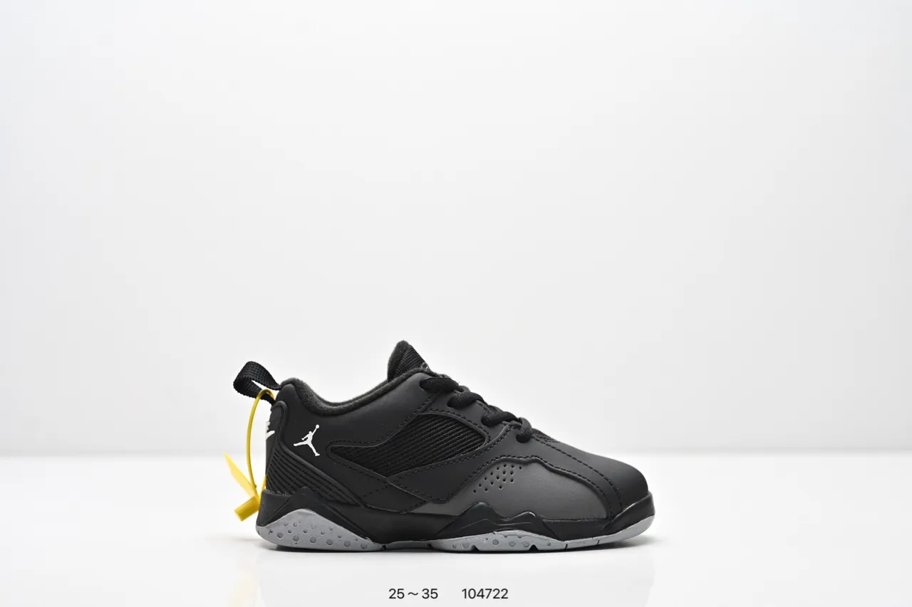 Air Jordan Black Orange Low-Top Layered Synthetic/mesh Upper Sneakers