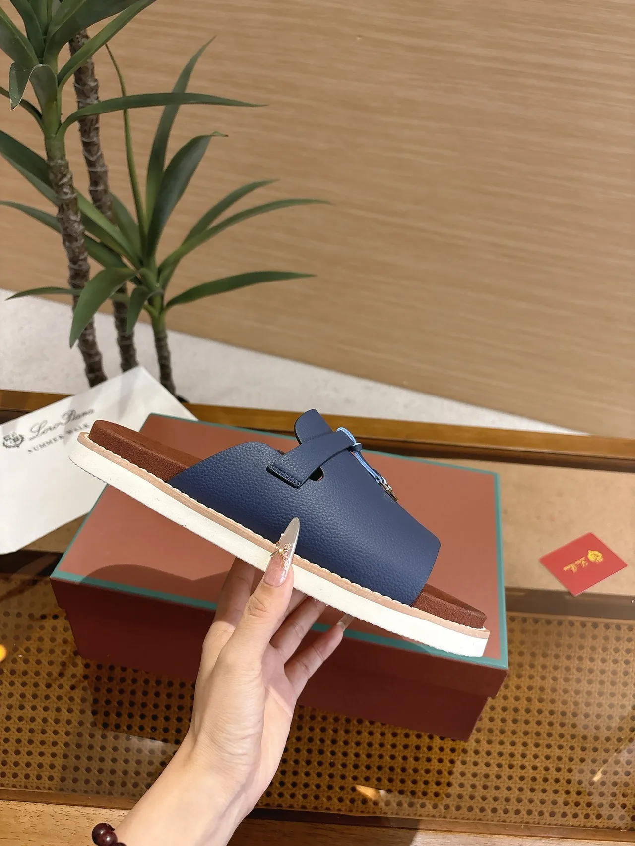 Loro Piana Summer Walk Knotted Strap Slippers