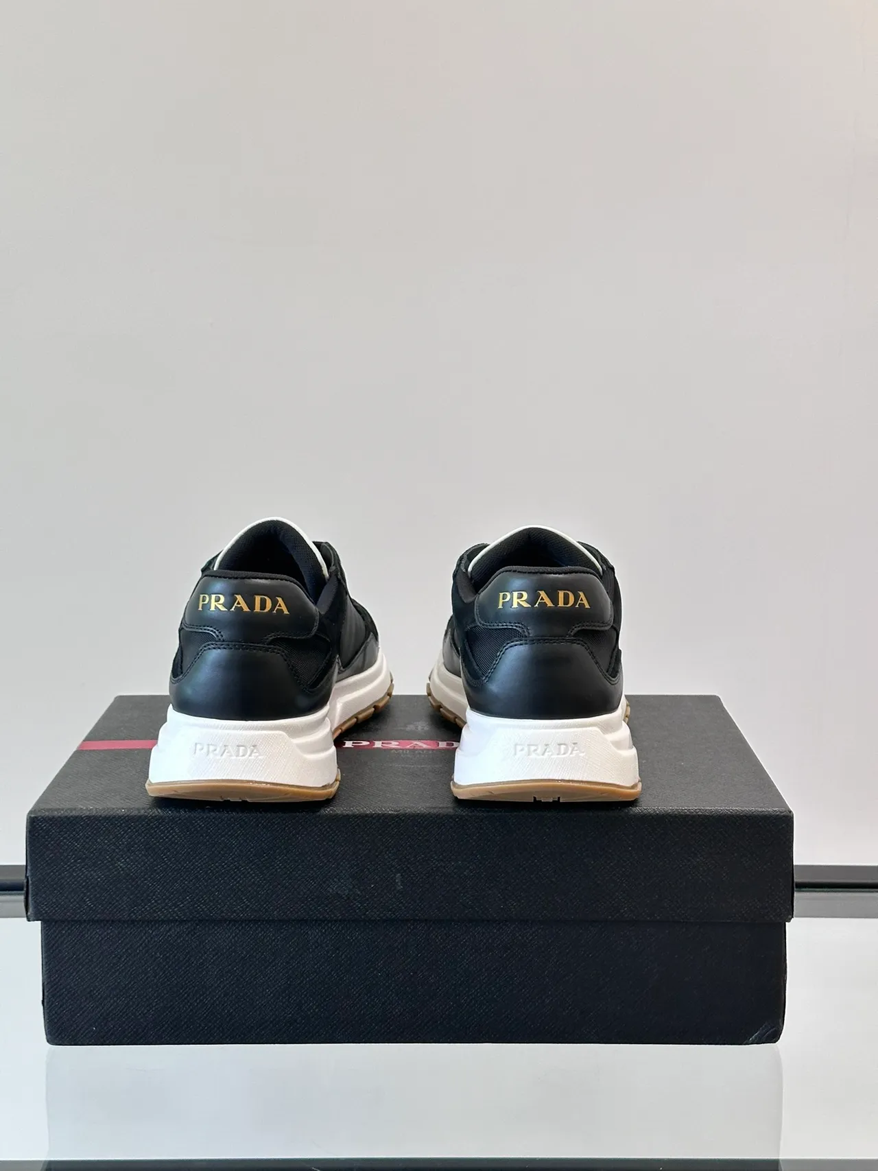 Prada Cloudbust Black and White Chunky Sneakers