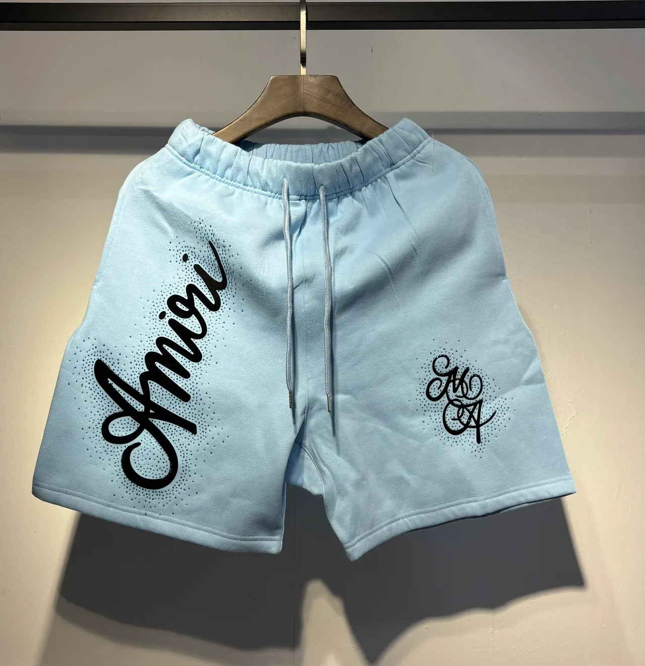 Amiri Script Logo Gradient Dot Shorts
