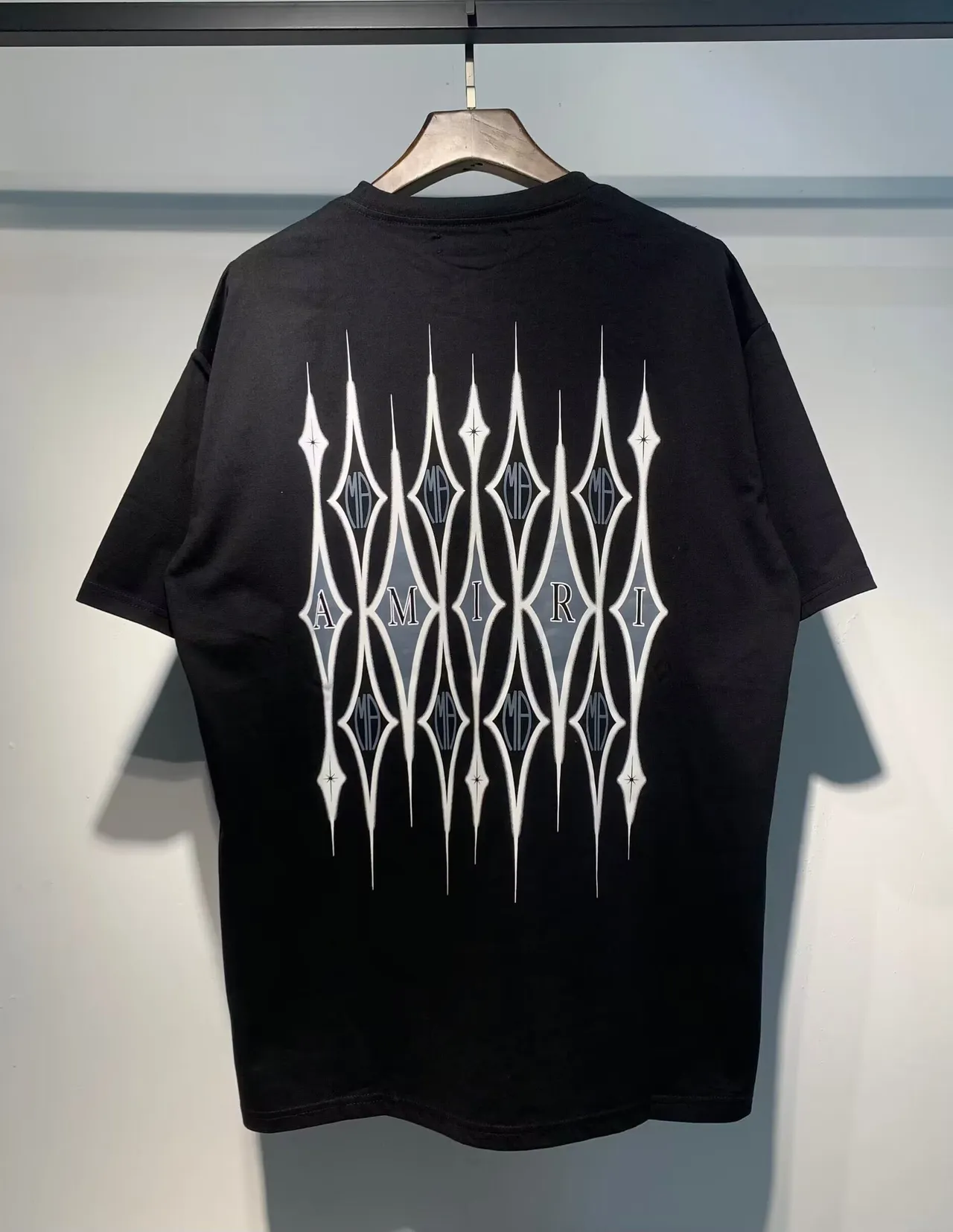 Amiri Skel Top Black and White Graphic Print T-Shirt