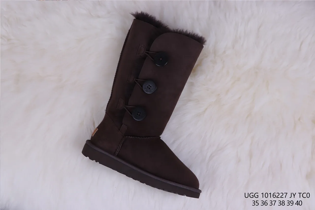 UGG Classic Tall Button Chocolate Brown Knee Boots