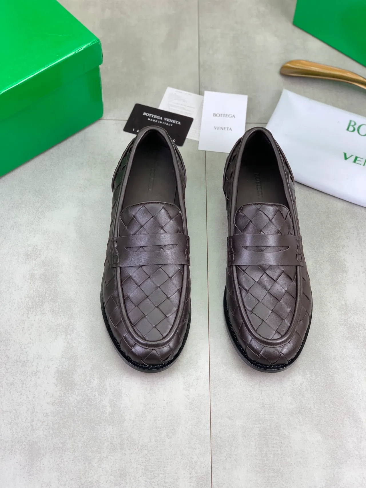 Bottega Veneta Woven Intrecciato Strap Loafer