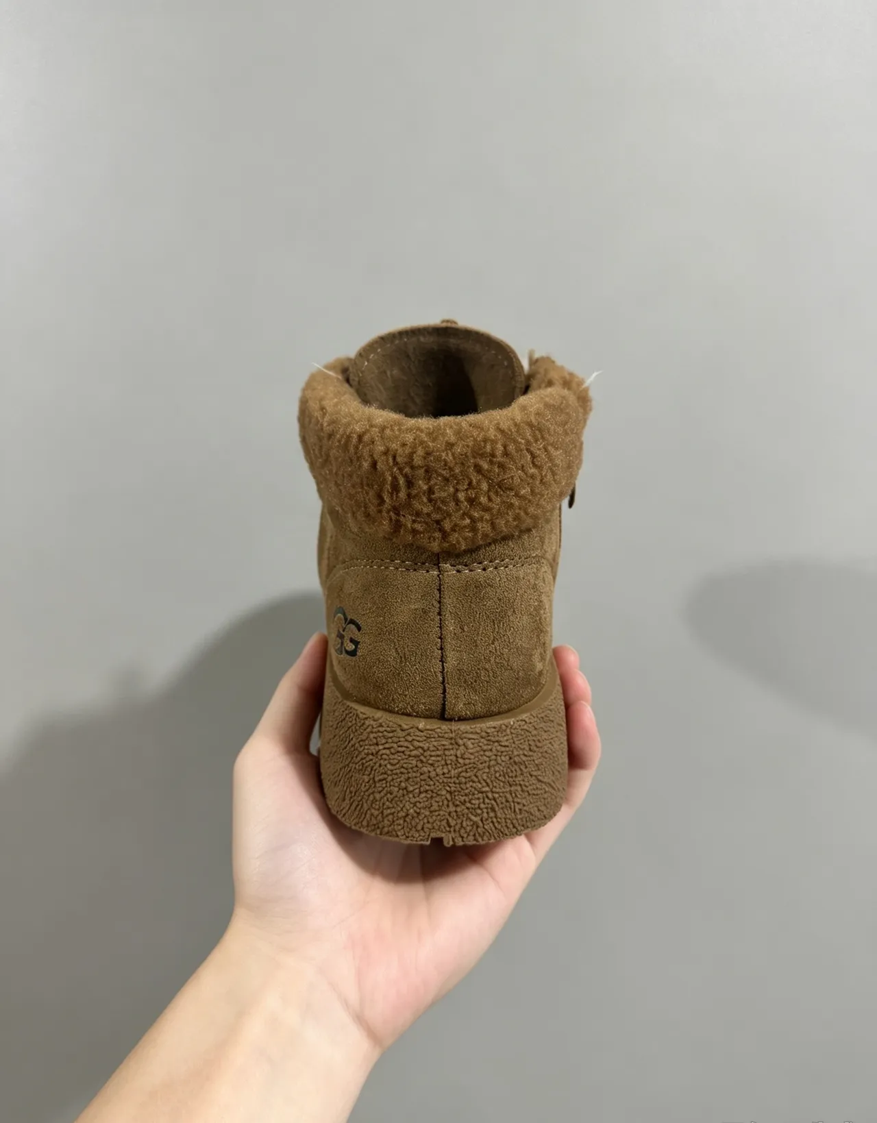 UGG Platform Shearling-Lined Suede Ankle Snow Boots