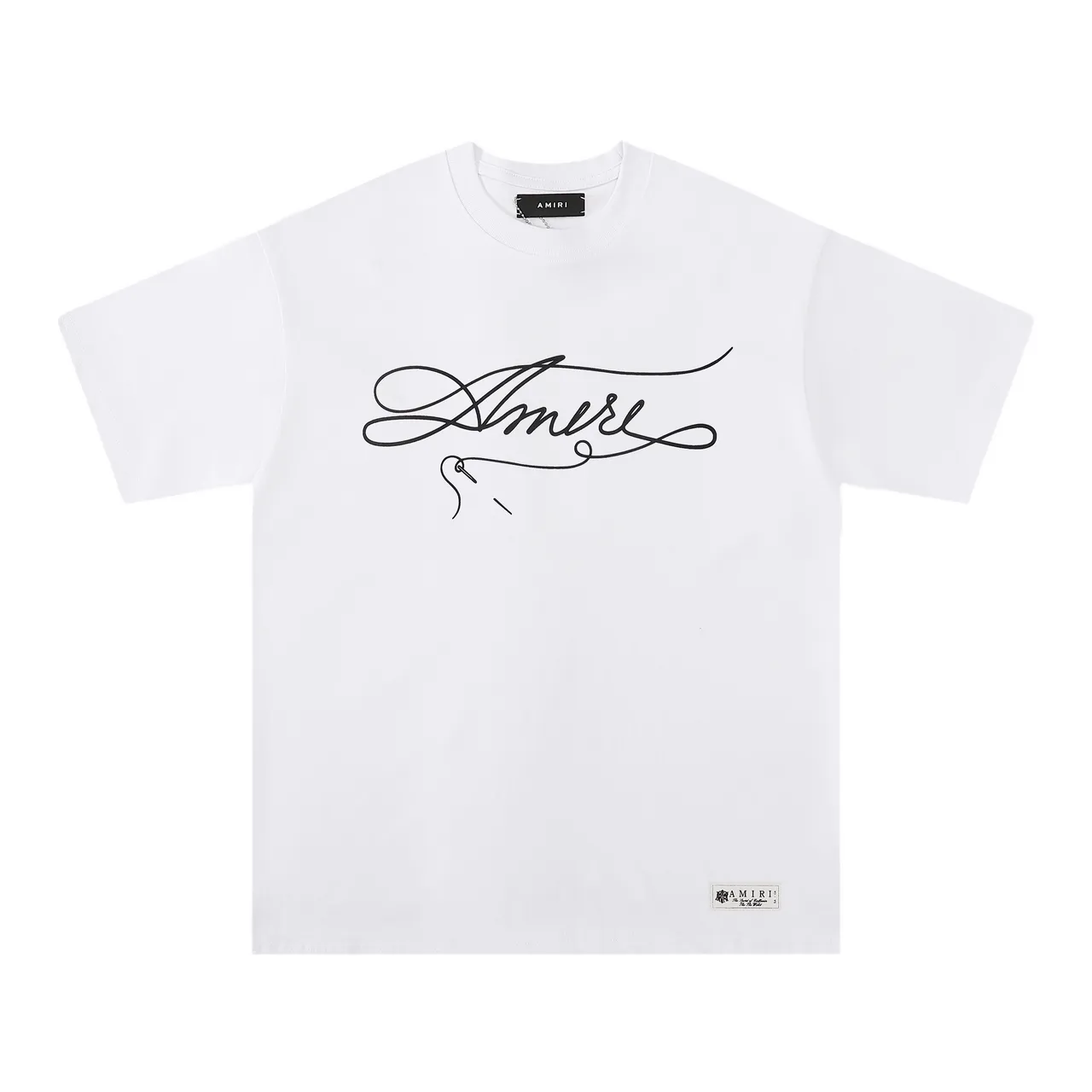 Amiri Cursive Logo Oversized T-Shirt