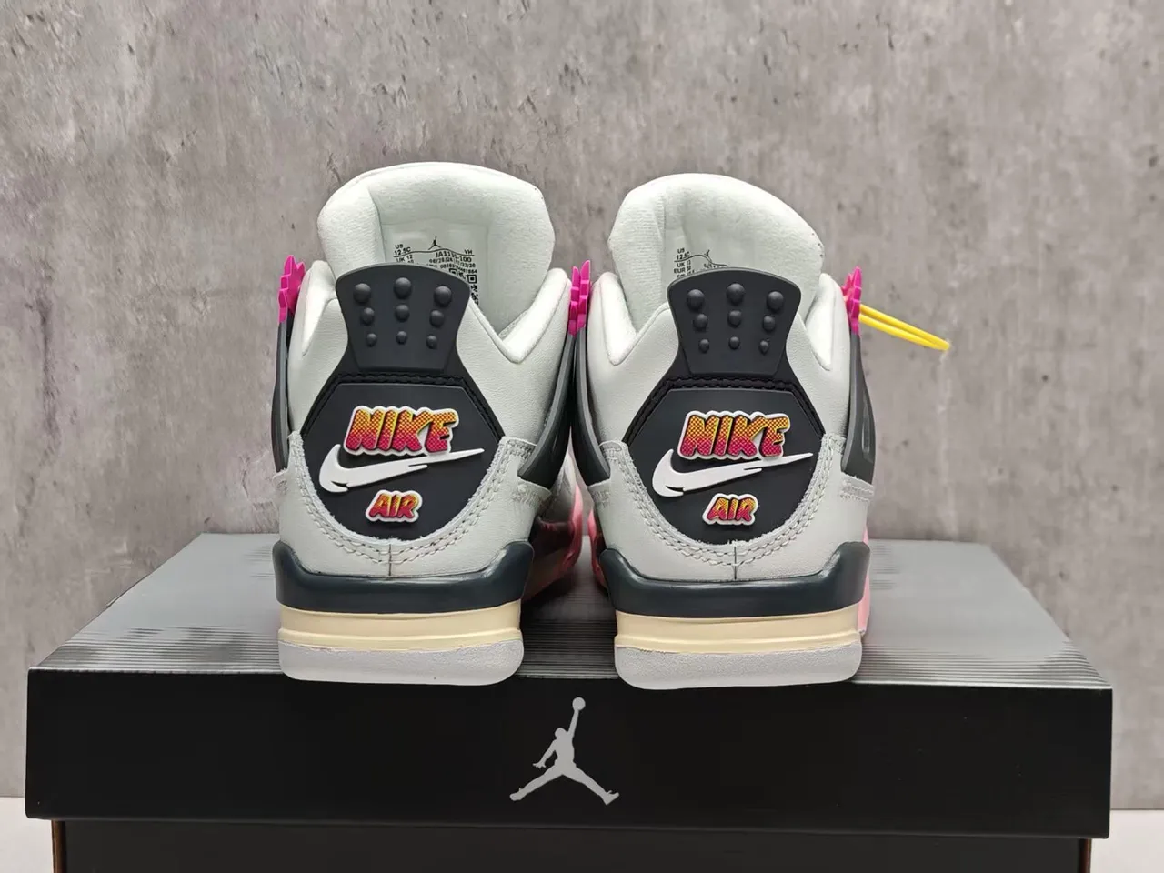 Air Jordan 4 Multicolor Gradient Window Basketball Shoes