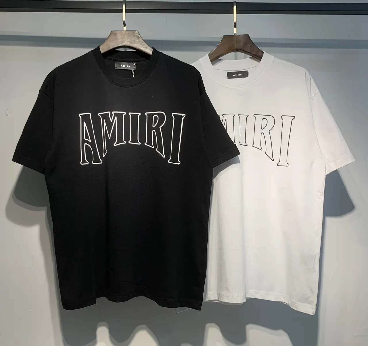 Amiri Graphic Outline Logo Black T-Shirt