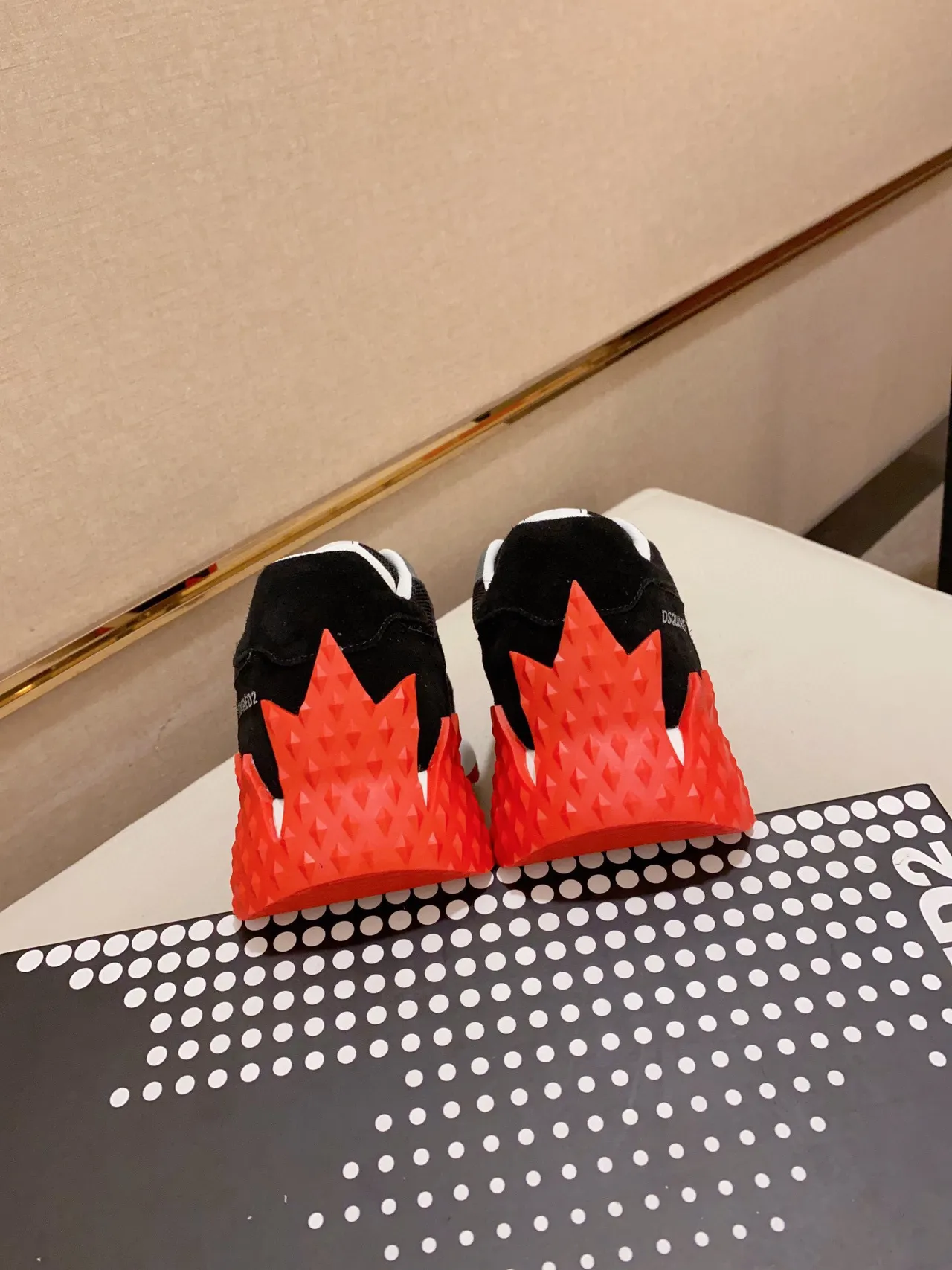 Dsquared2 ICON Black Blue Red Chunky Sneakers