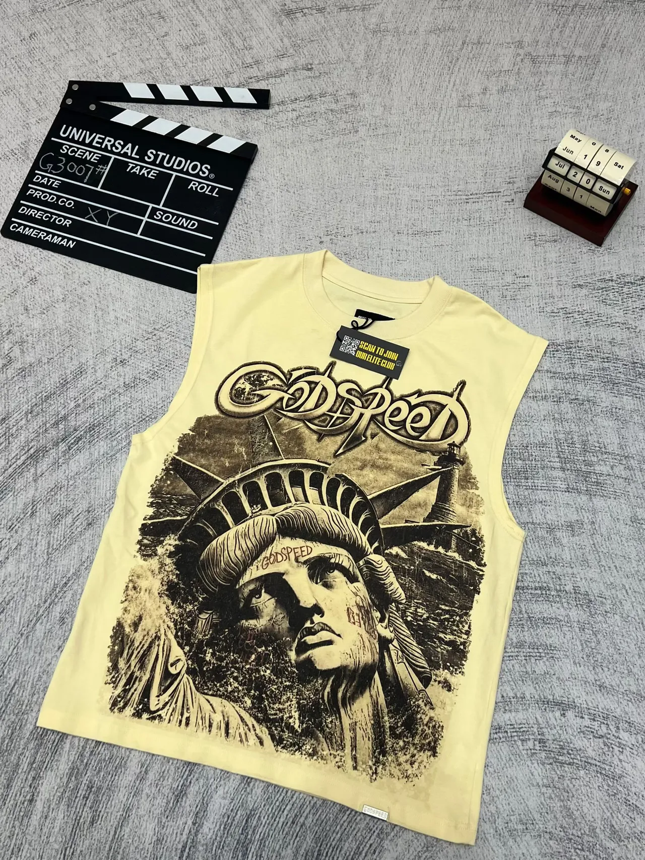 Godspeed Statue of Liberty Graphic Vest Top