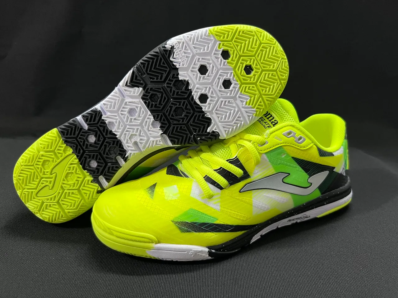 Joma Rebound Multicolor Black Geometric Color-Blocked Upper Synthetic Mesh And TPU Overlays Sneakers