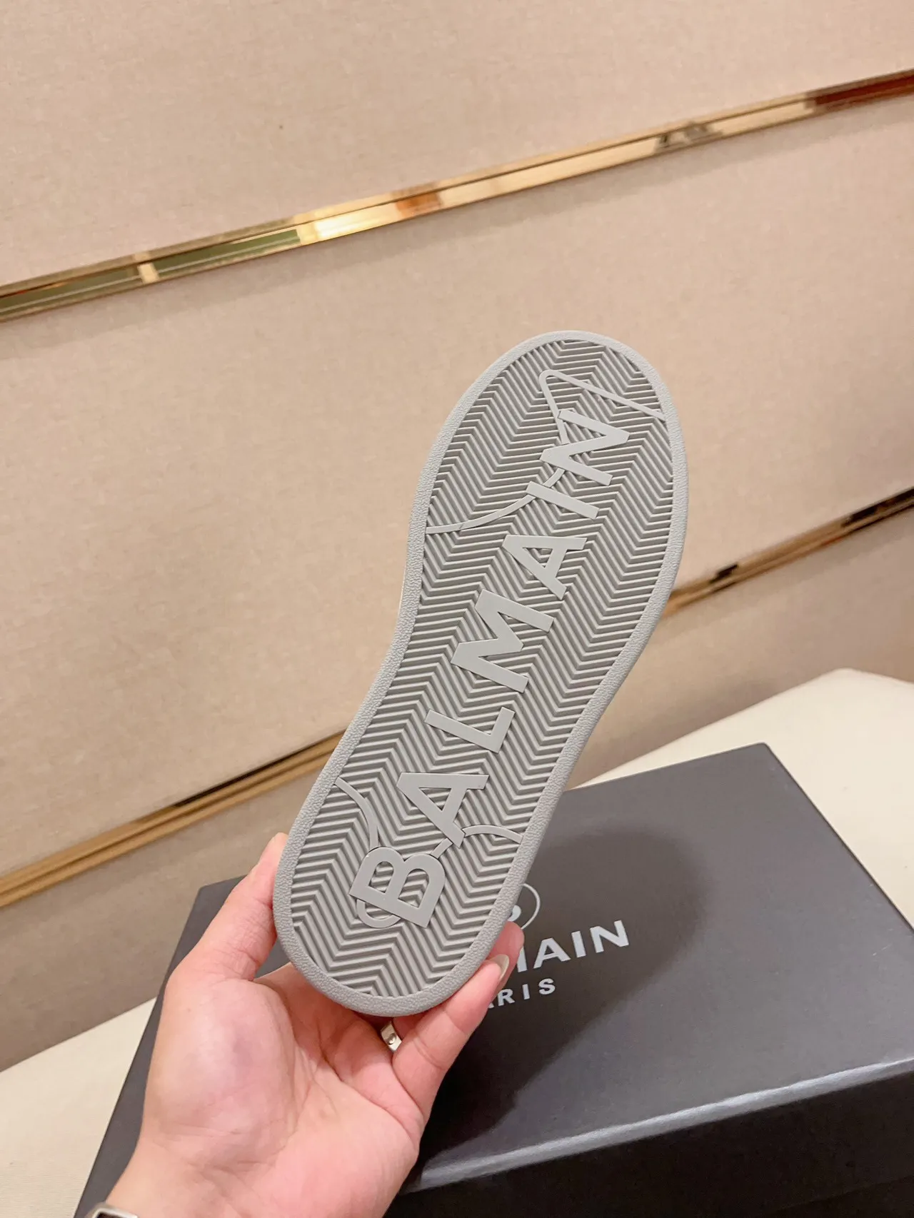 Balmain B-Court Black White Gray Lifestyle Sneakers