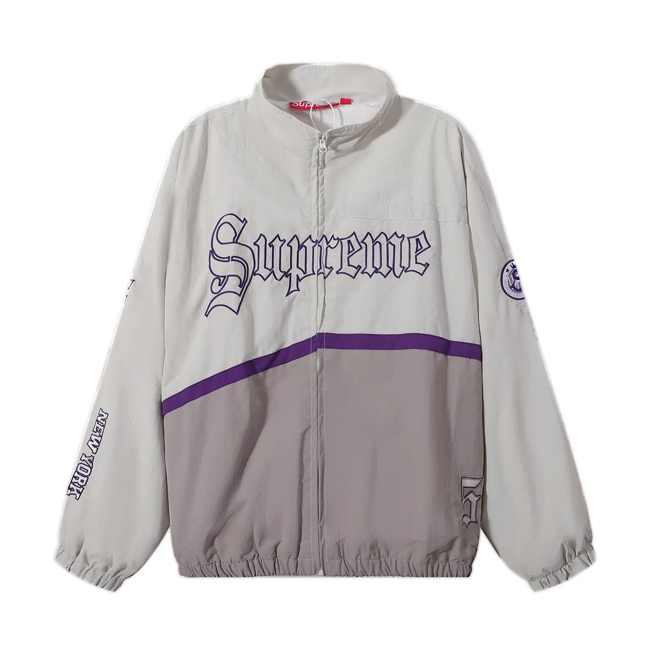 Supreme Gothic Logo Colorblock Windbreaker