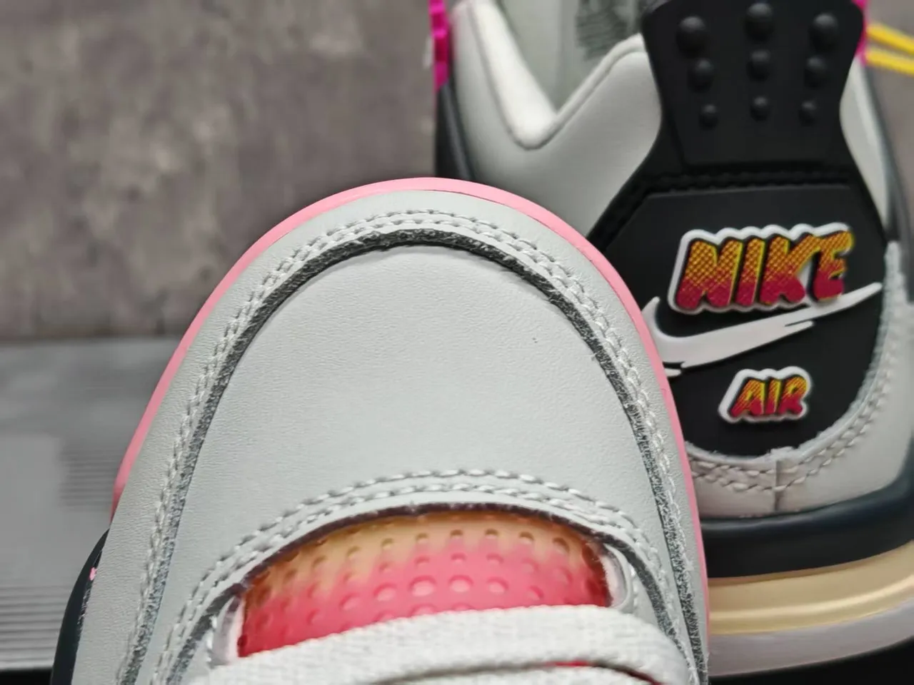 Air Jordan 4 Multicolor Gradient Window Basketball Shoes