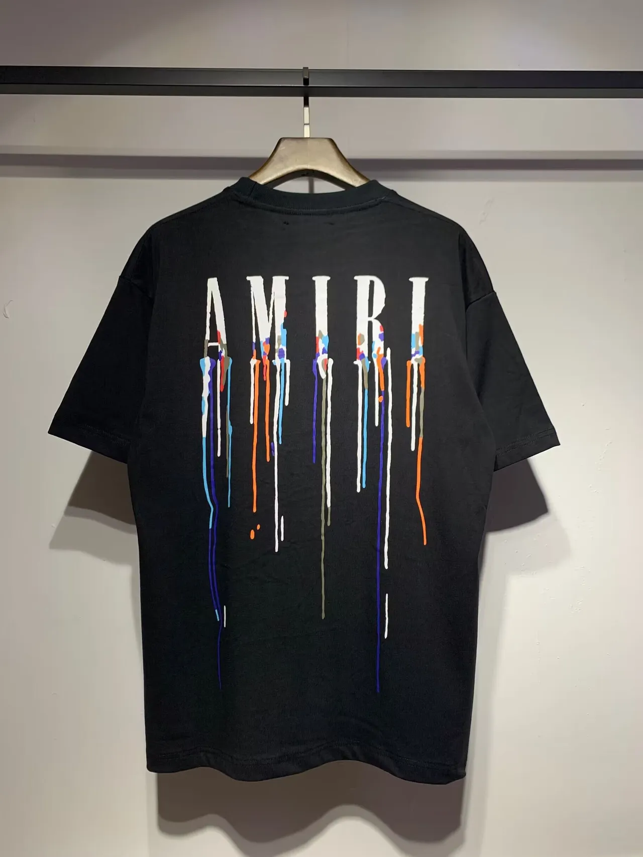 Amiri Paint-Drip Logo Graphic T-Shirt