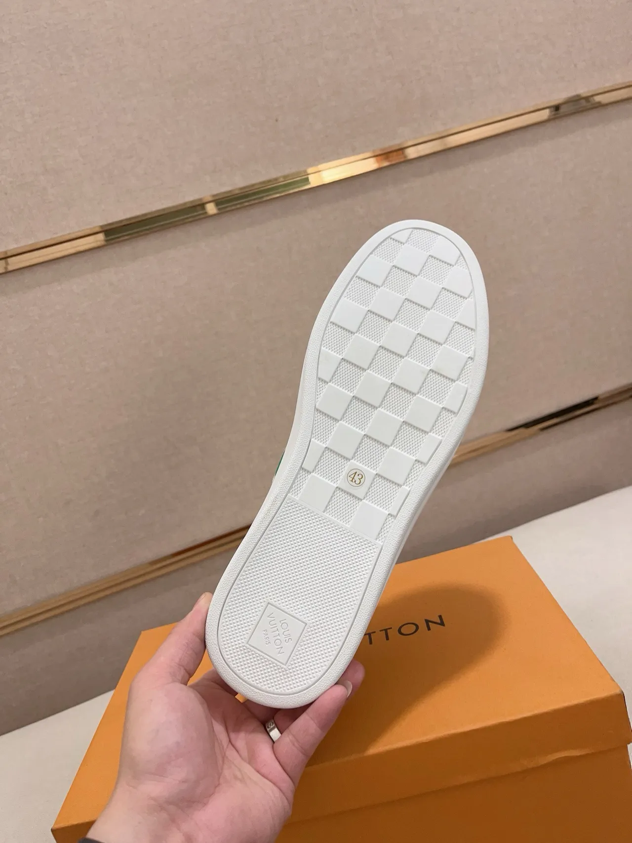 Louis Vuitton LV Trainer White Brown Monogram Canvas Leather Overlays Lifestyle Sneakers