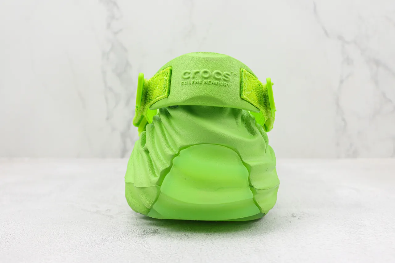 Crocs Echo Clog Neon Lime Green Molded Foam Clog