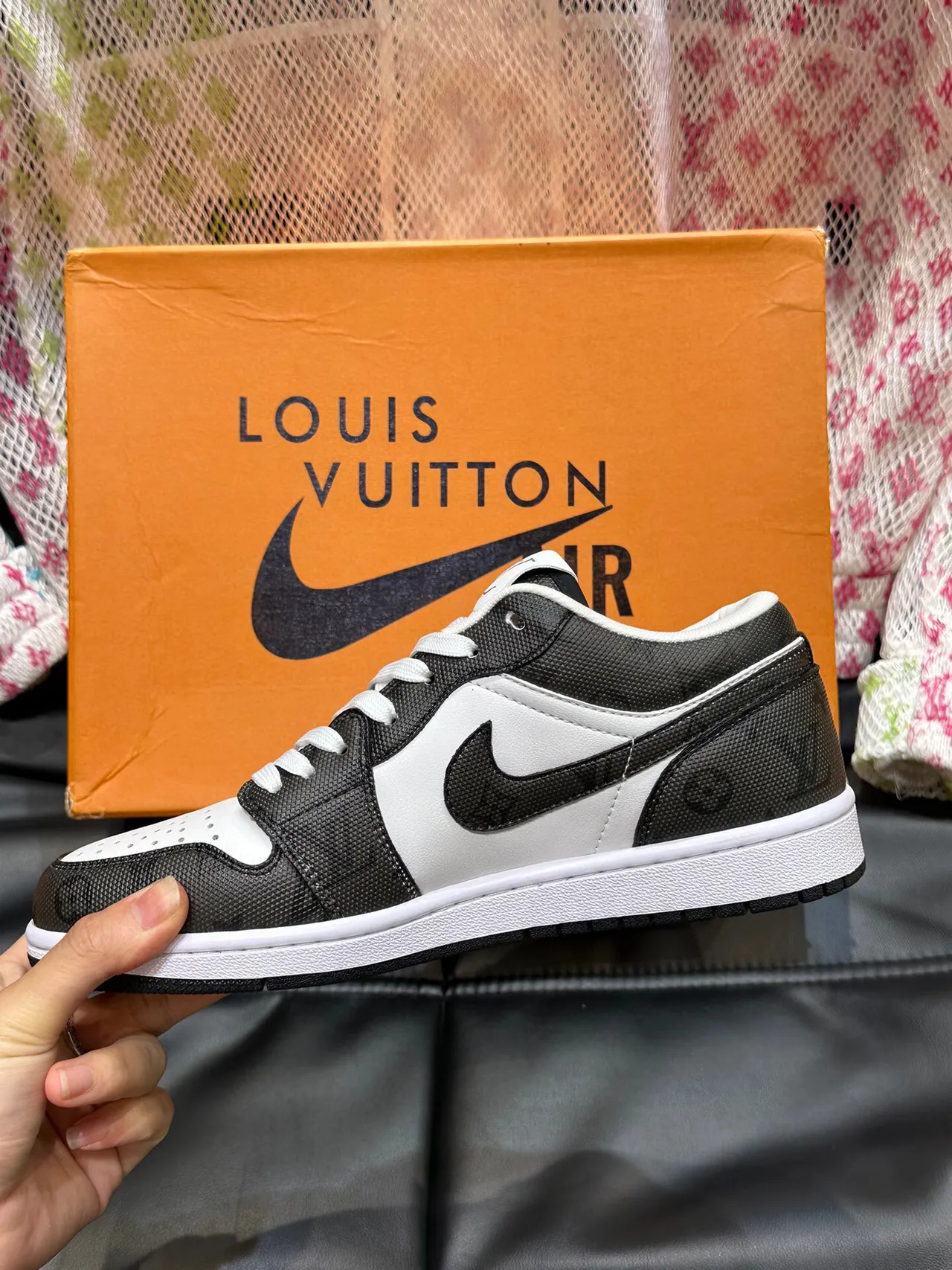 Nike Air Jordan 1 Low Black White Lifestyle Sneakers