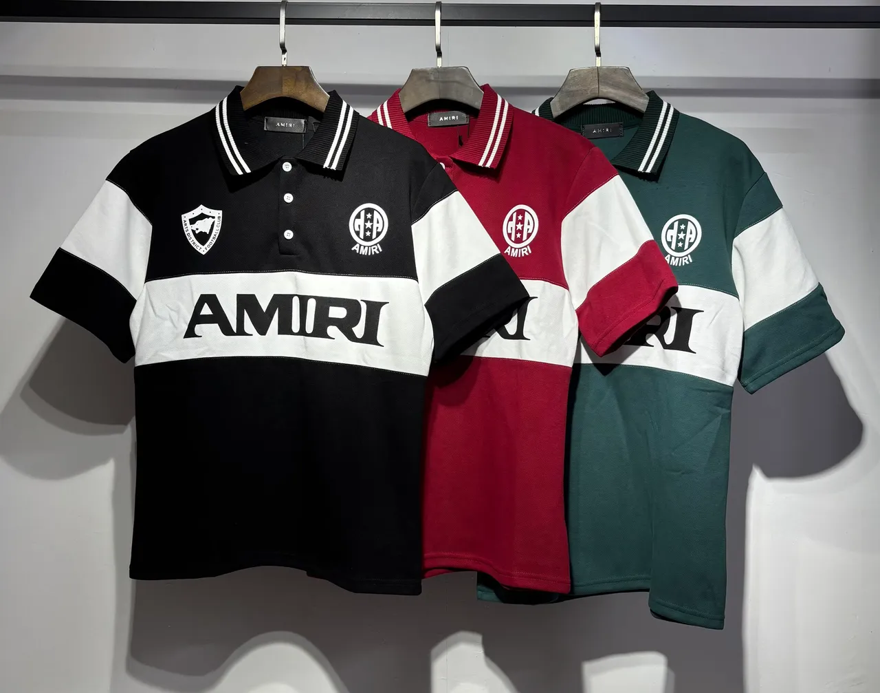 Amiri Color-Blocked Logo Polo Shirt
