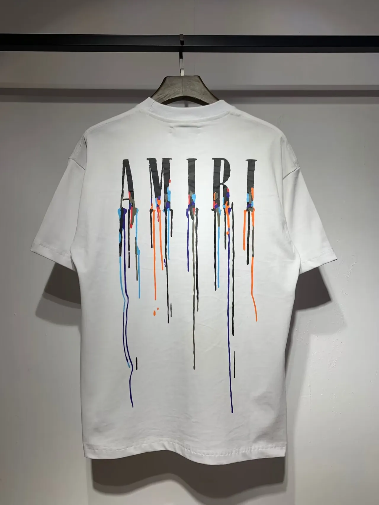 Amiri Paint-Drip Logo Graphic T-Shirt