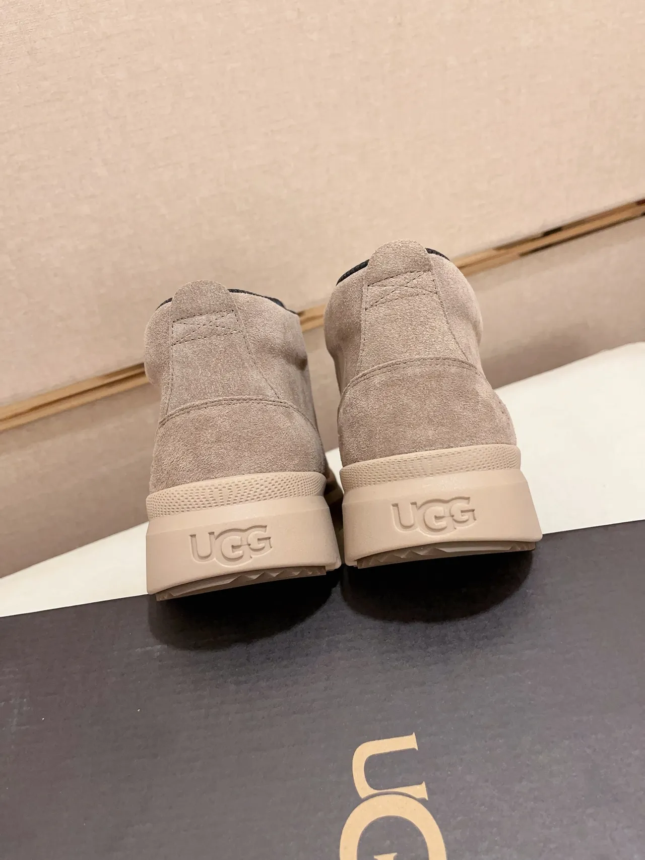 UGG Suede Platform Ankle Boot