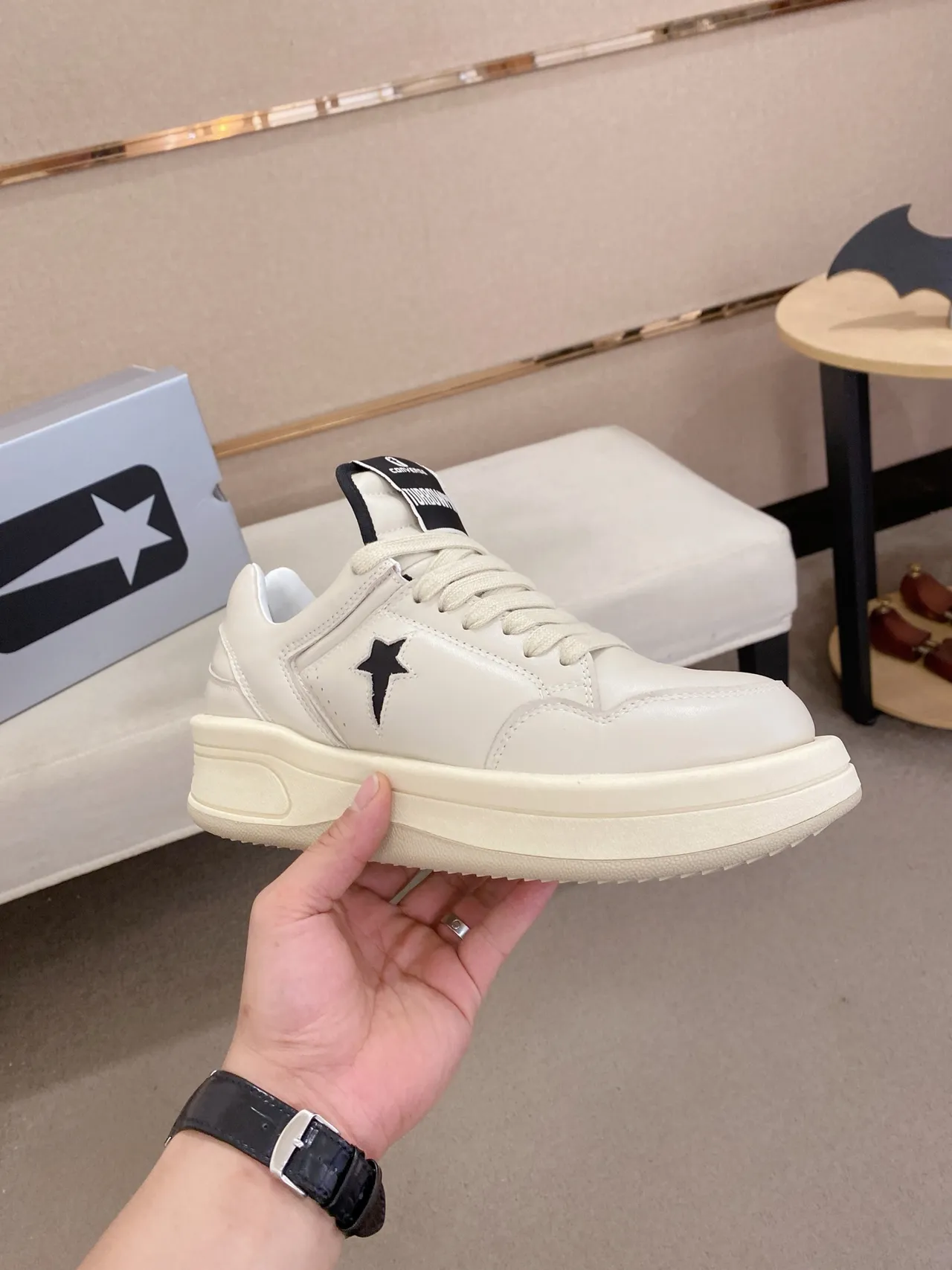 Converse One Star Platform Off-White Lifestyle Sneakers
