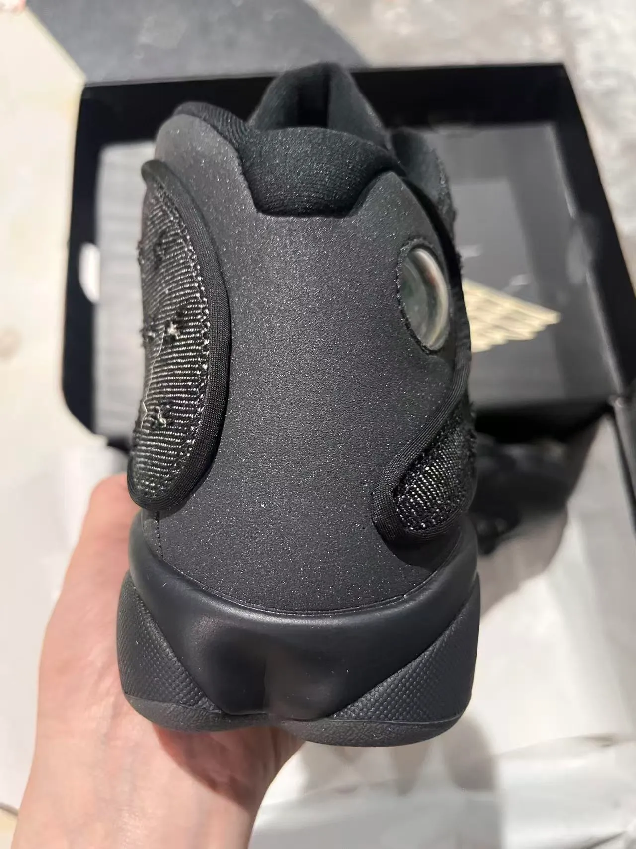 Air Jordan 13 Black Silver High-Top Textured Mesh Upper Basketball Shoes
