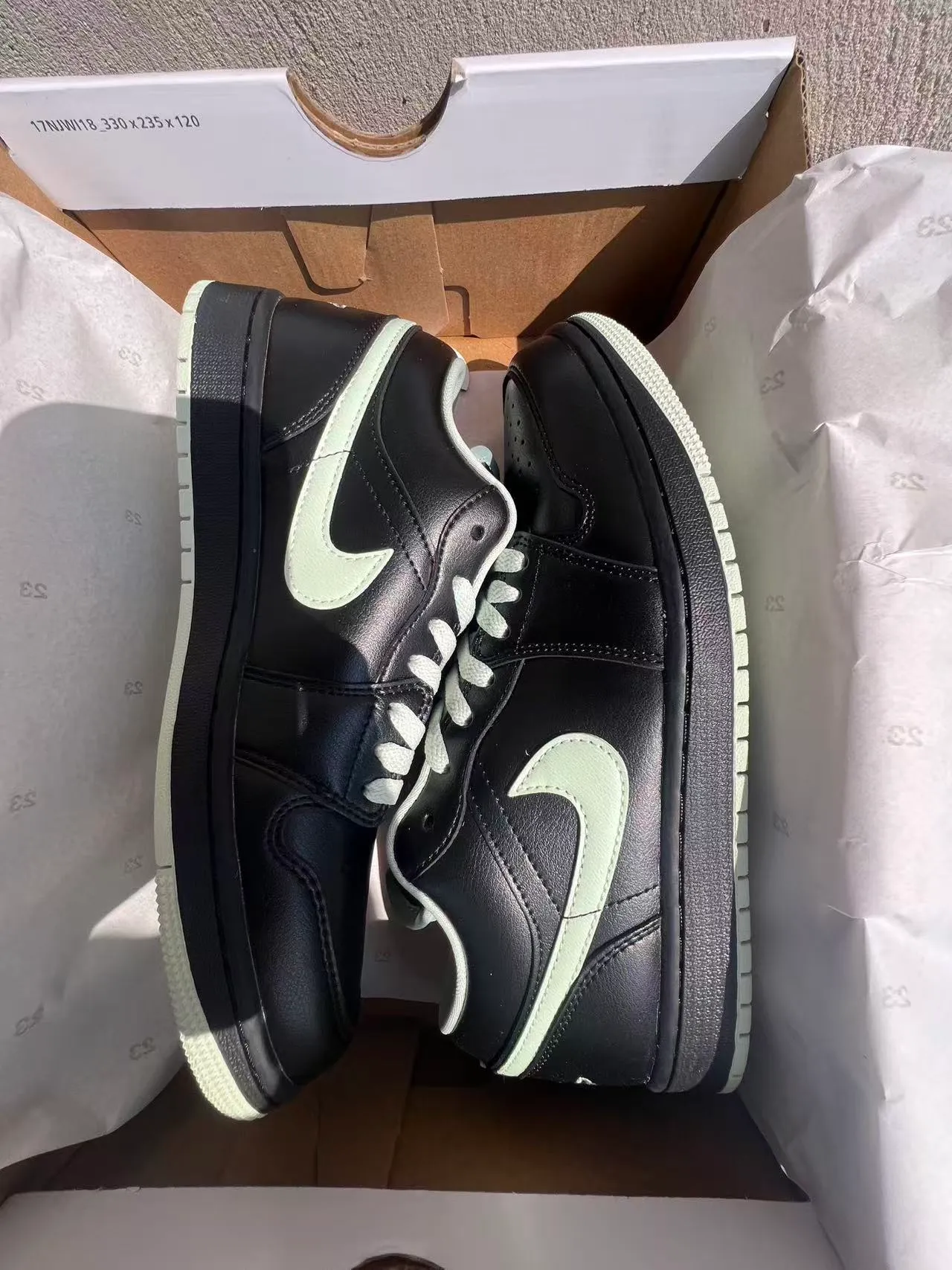 Nike Dunk Low Black Mint Green Lifestyle Sneakers