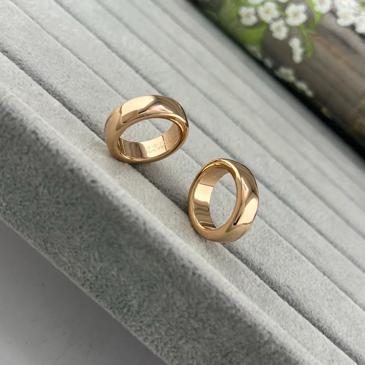 Polished Gold-Tone Minimalist Smooth Band Rings