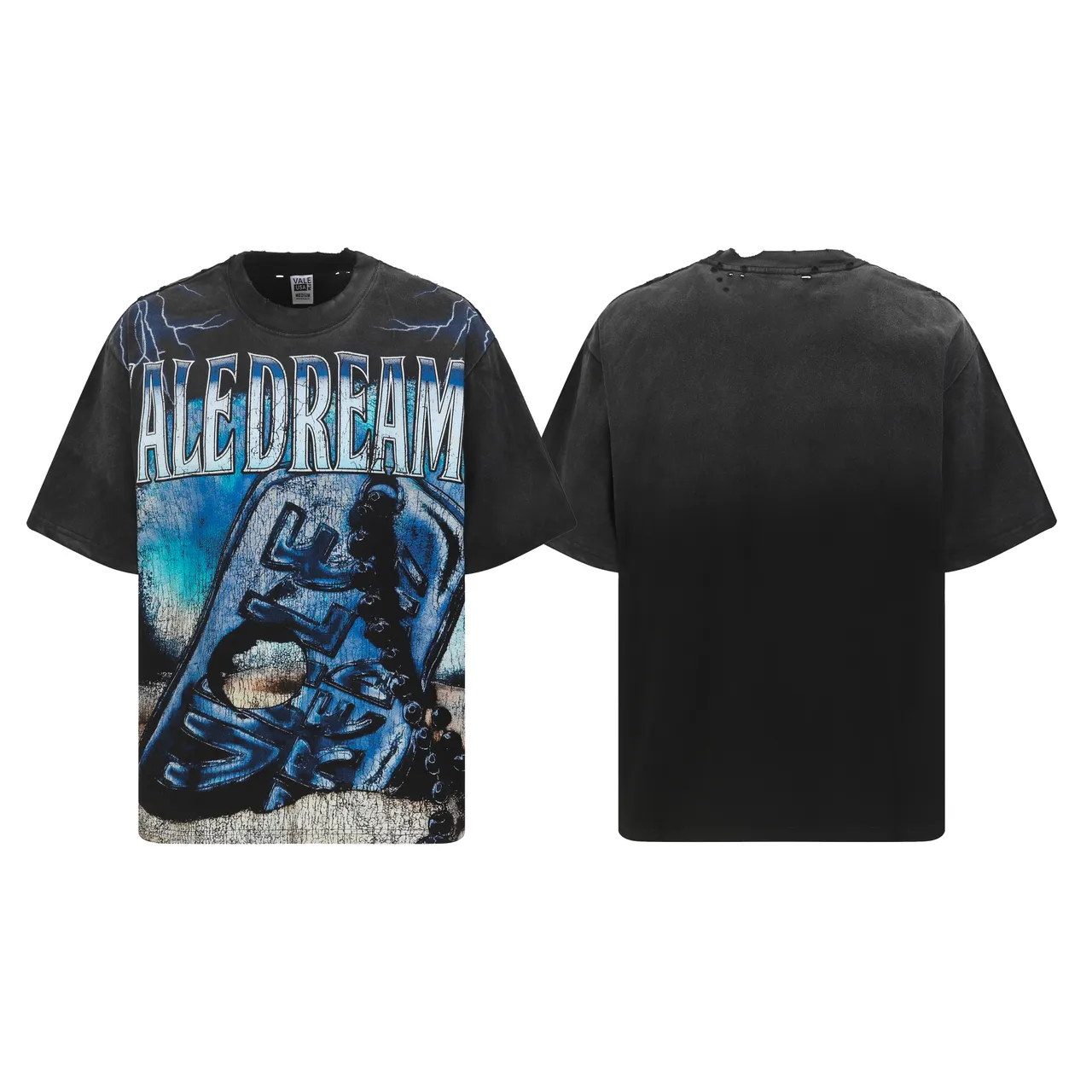 Vale Forever Vale Dream Distressed Graphic Oversized T-Shirt