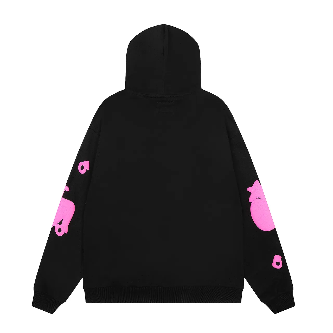 Black and Pink Graphic Print Tracksuit